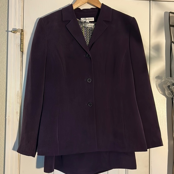 Dress Barn Dresses & Skirts - Dressbarn suit, in a rich grape color, this suit is full of details in a size10.
